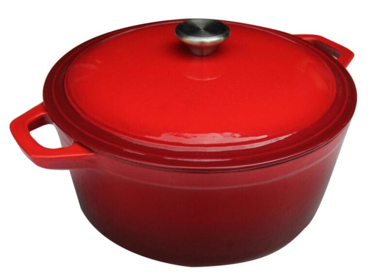 Gietijzeren Braadpan 4.5L 24 cm Rood