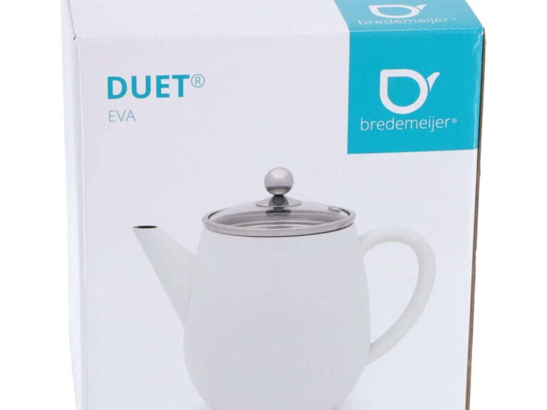 Bredemeijer Duet Eva Theepot 1.1L Wit/Glas