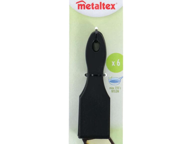 Metaltex Gourmetspatels 14 cm 6 Stuks Zwart/Nylon