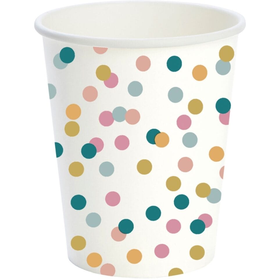 Duni Papieren Bekers Dream Dots 24 cl 10 Stuks