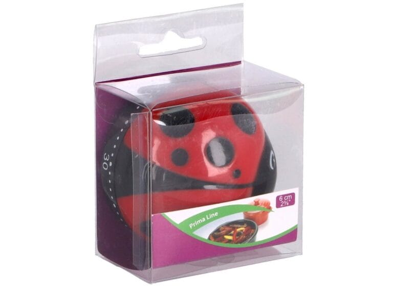 Patisse Kookwekker Lieveheersbeestje 6 cm Zwart/Rood