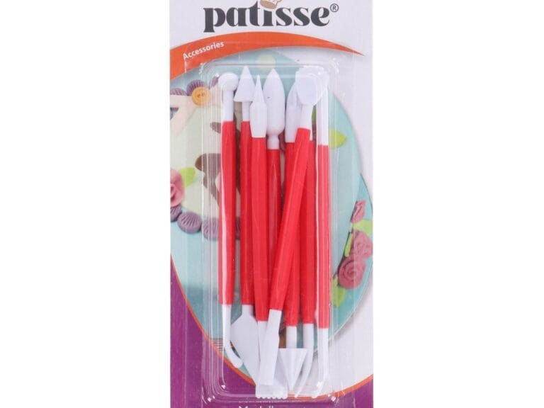 Patisse Modelleerset 16 cm 8-delig Wit/Rood