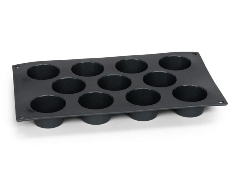 Patisse Mini Muffinvorm 11 Vaks 29x17 cm Zwart/Siliconen