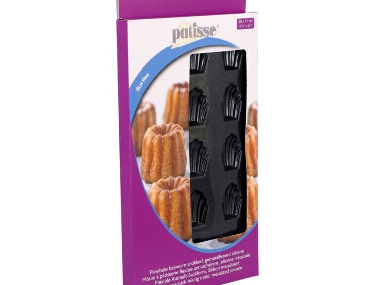 Patisse Mini Madeleinevorm 15 Vaks 29x17 cm Zwart/Siliconen