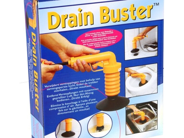 Drain Duster Mechanische Afvoerontstopper Oranje/Zwart