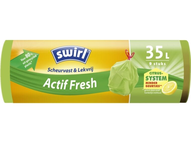 Swirl Actif Fresh Vuilniszakken met Citroengeur 35L 9 Stuks
