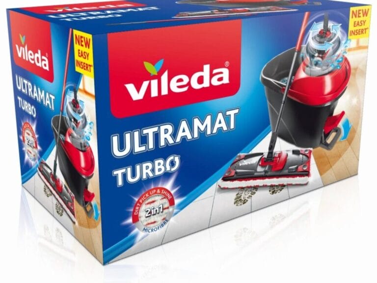 Vileda Ultramat Turbo Schoonmaakset Rood/Zwart