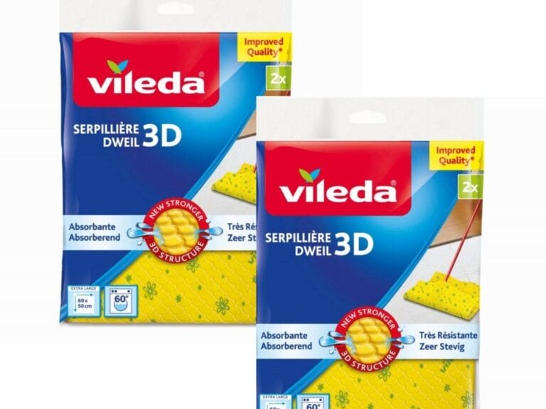 Vileda Dweil 3D Structuur 2 Stuks Geel