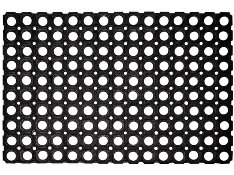 Hamat Rubberen Deurmat Domino Ring 40x60 cm Zwart