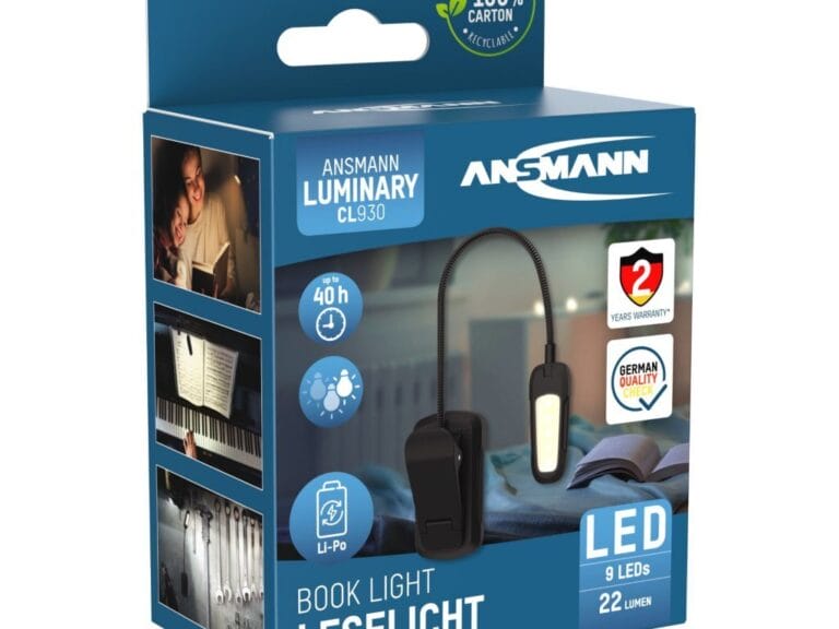 Ansman Universele LED Lamp met Clip Zwart