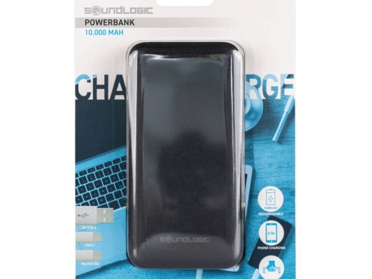 SoundLogic Powerbank 10.000 mAh Zwart