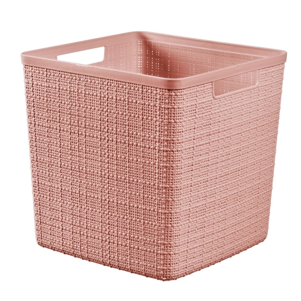 Curver Opbergmand Jute-Look 17L Roze