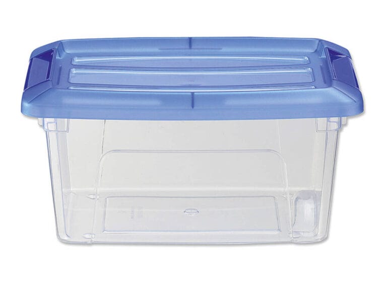 Iris Topbox Opbergbox 5L 29x19.5x14 cm Blauw/Transparant