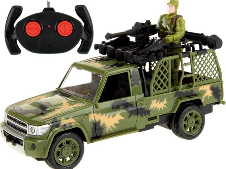 Army Auto Jeep Militair met Soldaat RC