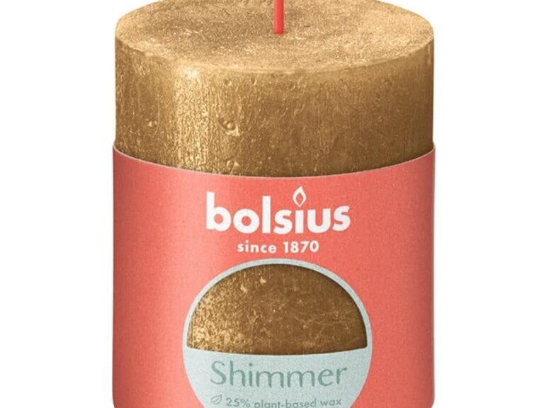 Bolsius Stompkaars Shimmer 8x6.8 cm Goud