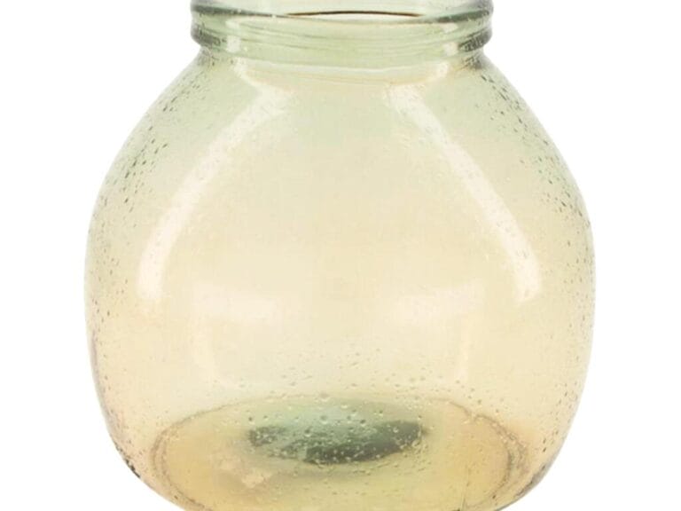 Vaas Recycled Glass 21x20 cm Beige