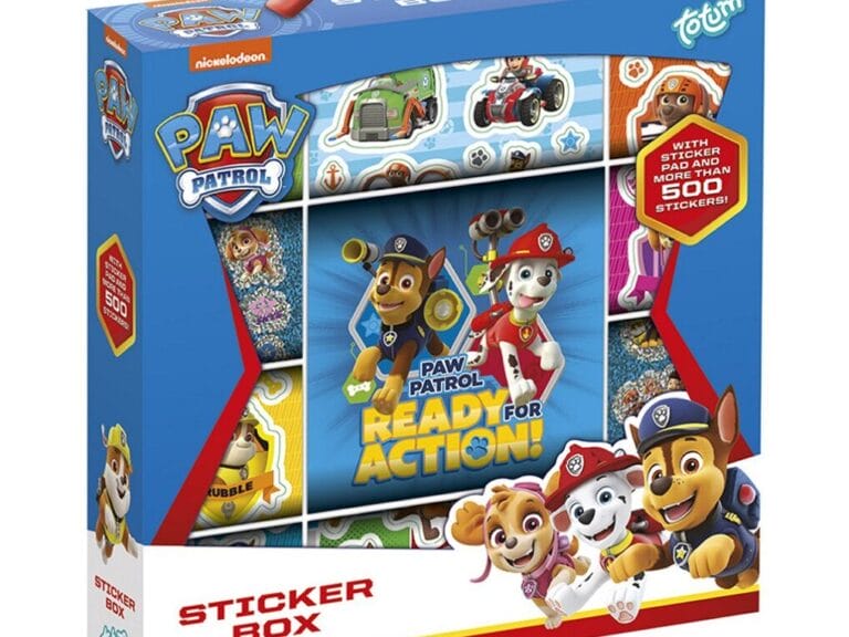 Paw Patrol Sticker Box 500+ Stickers + Plak-Tekenblok