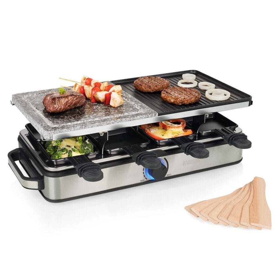 Princess 162635 Raclette 8 Steen en Grill Deluxe