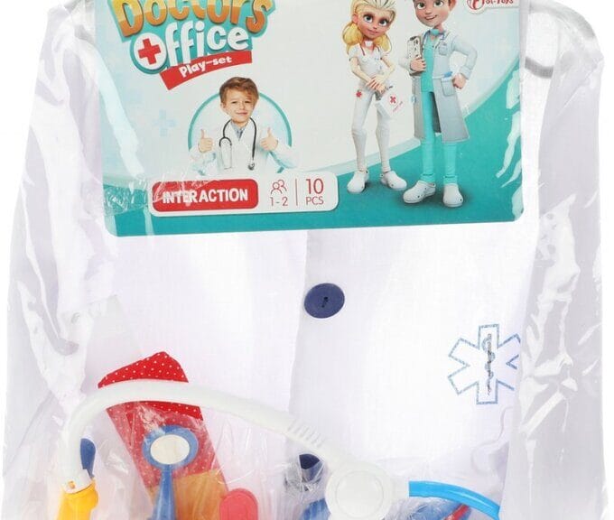 Toi-toys Verkleedset Dokter Junior Polyester Wit 10-delig