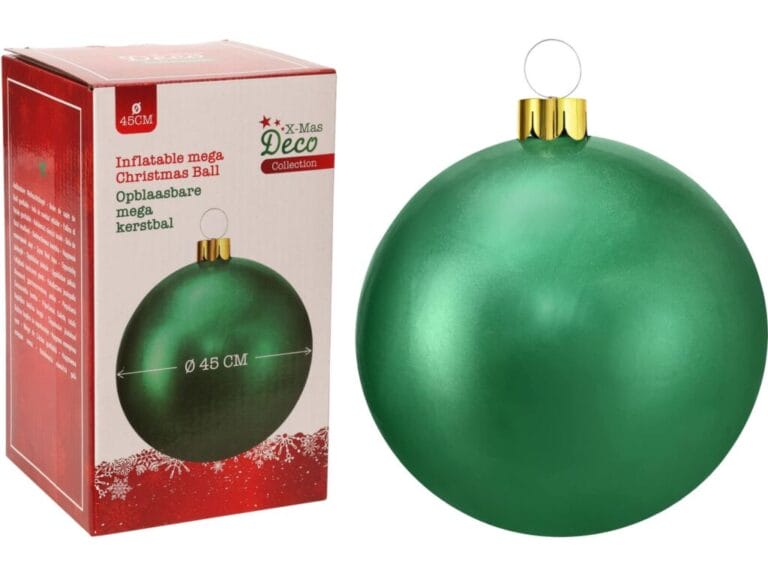 Kerstbal Opblaasbaar 45 cm Groen