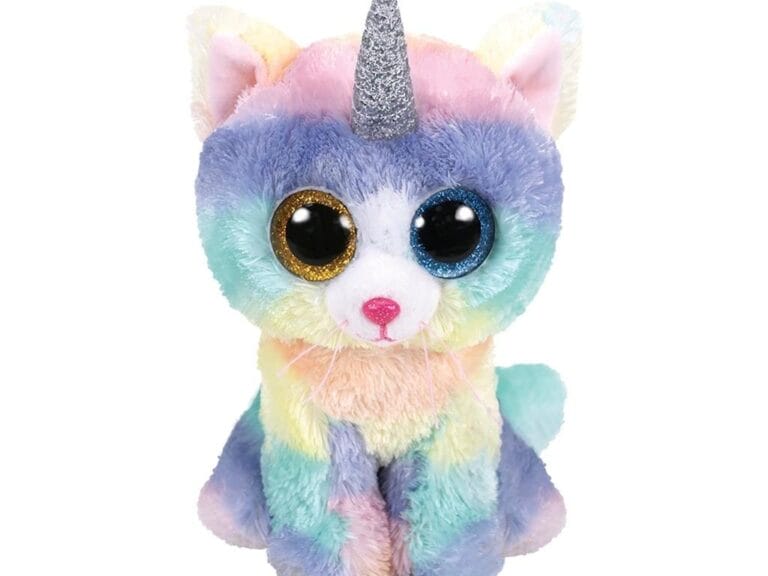 TY Beanie Boos Knuffel Eenhoorn Kat Heather 15 cm