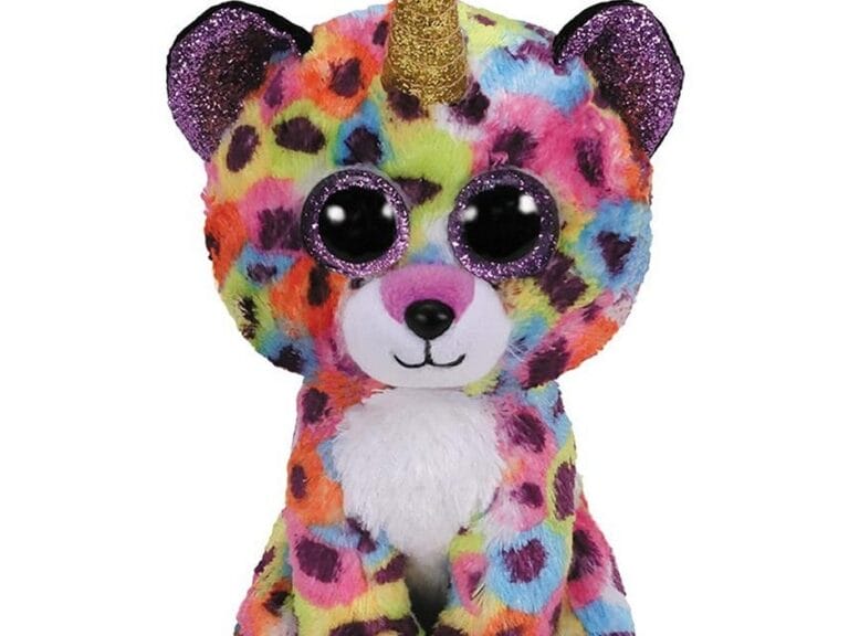 TY Beanie Boo's Luipaard-Eenhoorn Knuffel Giselle 15 cm