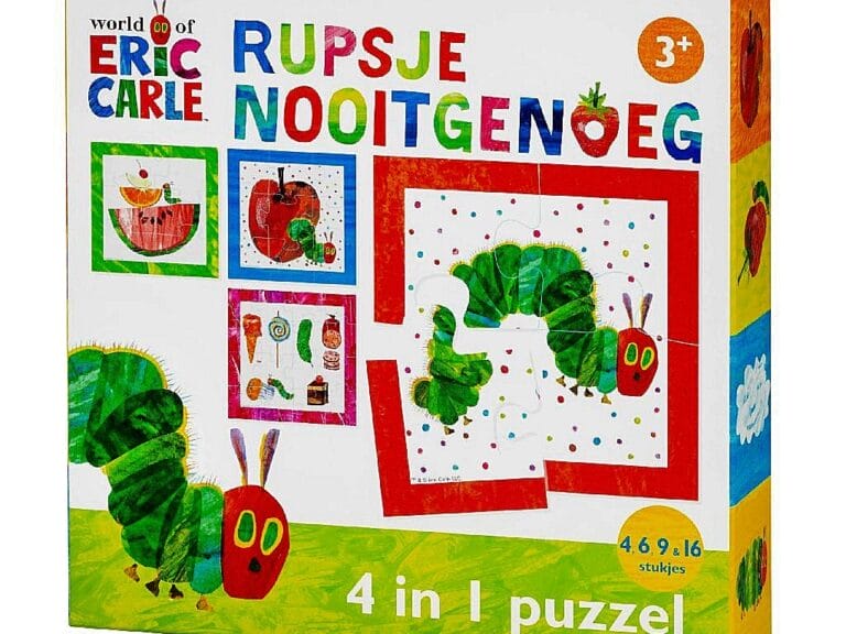 Bambolino Toys Rupsje Nooitgenoeg 4in1 Puzzel 4-16 Stukjes