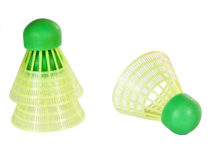 SportX Speed Badminton Shuttles in Koker 3 Stuks Neon Geel/Groen