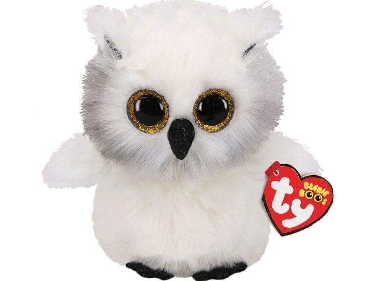 TY Beanie Boos Knuffel Uil Austin 15 cm