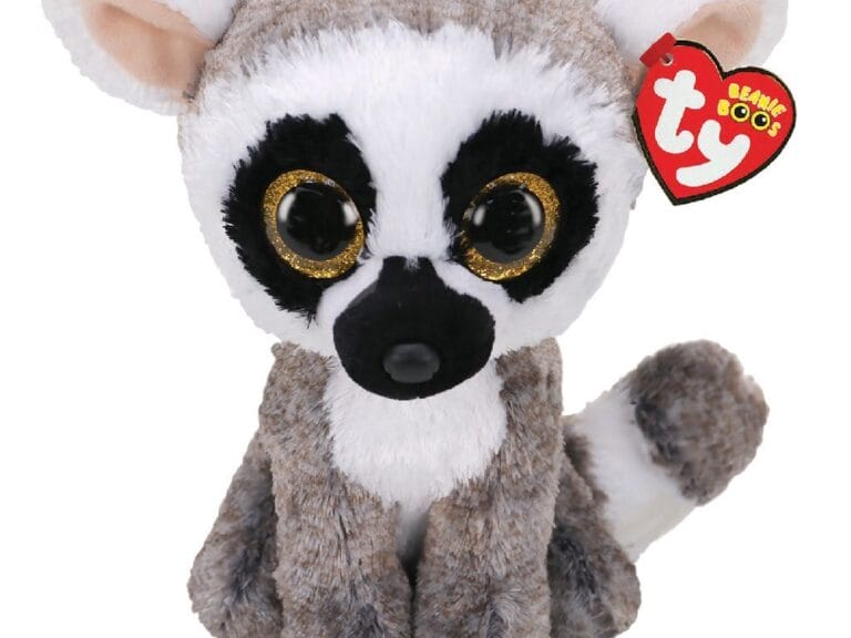 TY Beanie Boos Ringstaartmaki Knuffel Linus 24 cm