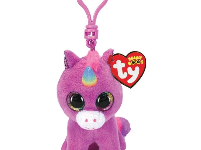 TY Beanie Boos Clip Eenhoorn Knuffel Rosette 7 cm