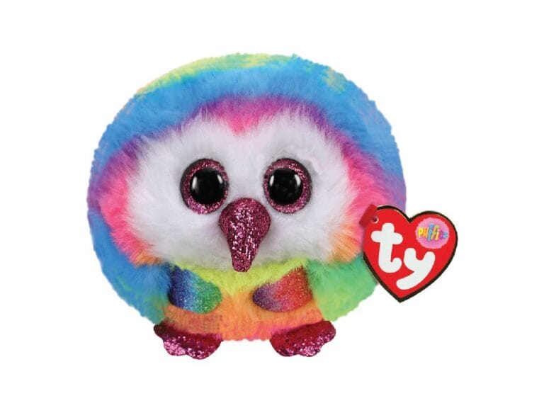 TY Puffies Knuffel Uil Owen 8 cm