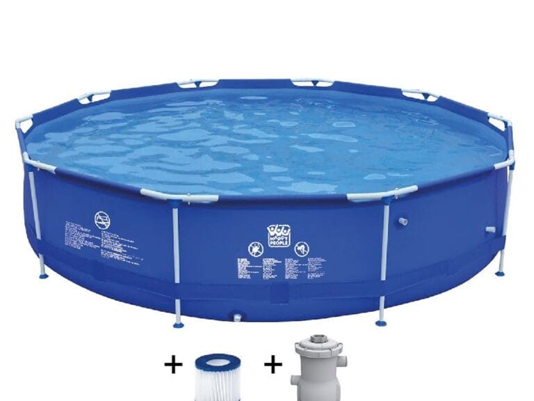 Wehncke Frame Pool 360x76 cm Blauw