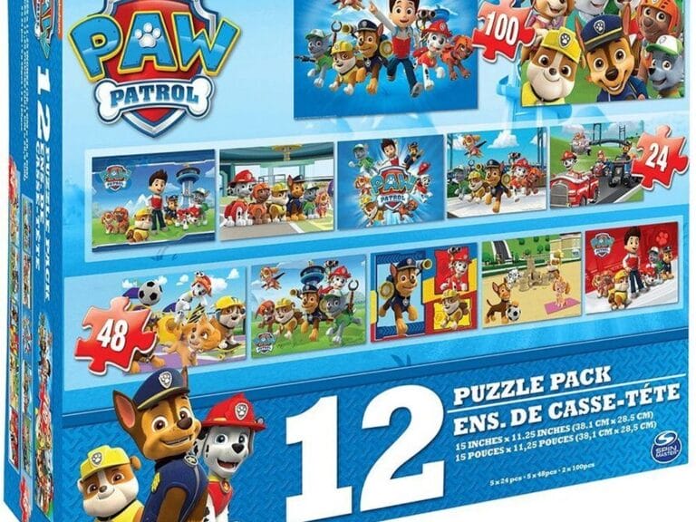 Paw Patrol 12in1 Puzzelset 25/48/100 Stukjes