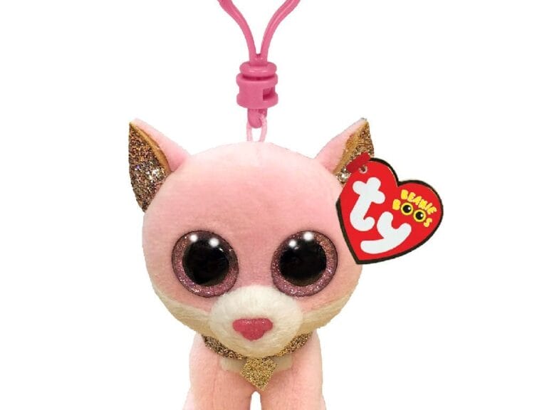 TY Beanie Boos Clip Knuffel Kat Fiona 7 cm