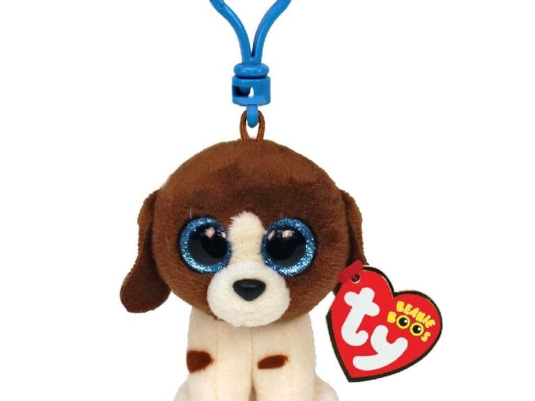 TY Beanie Boos Clip Knuffel Hond Muddles 7 cm