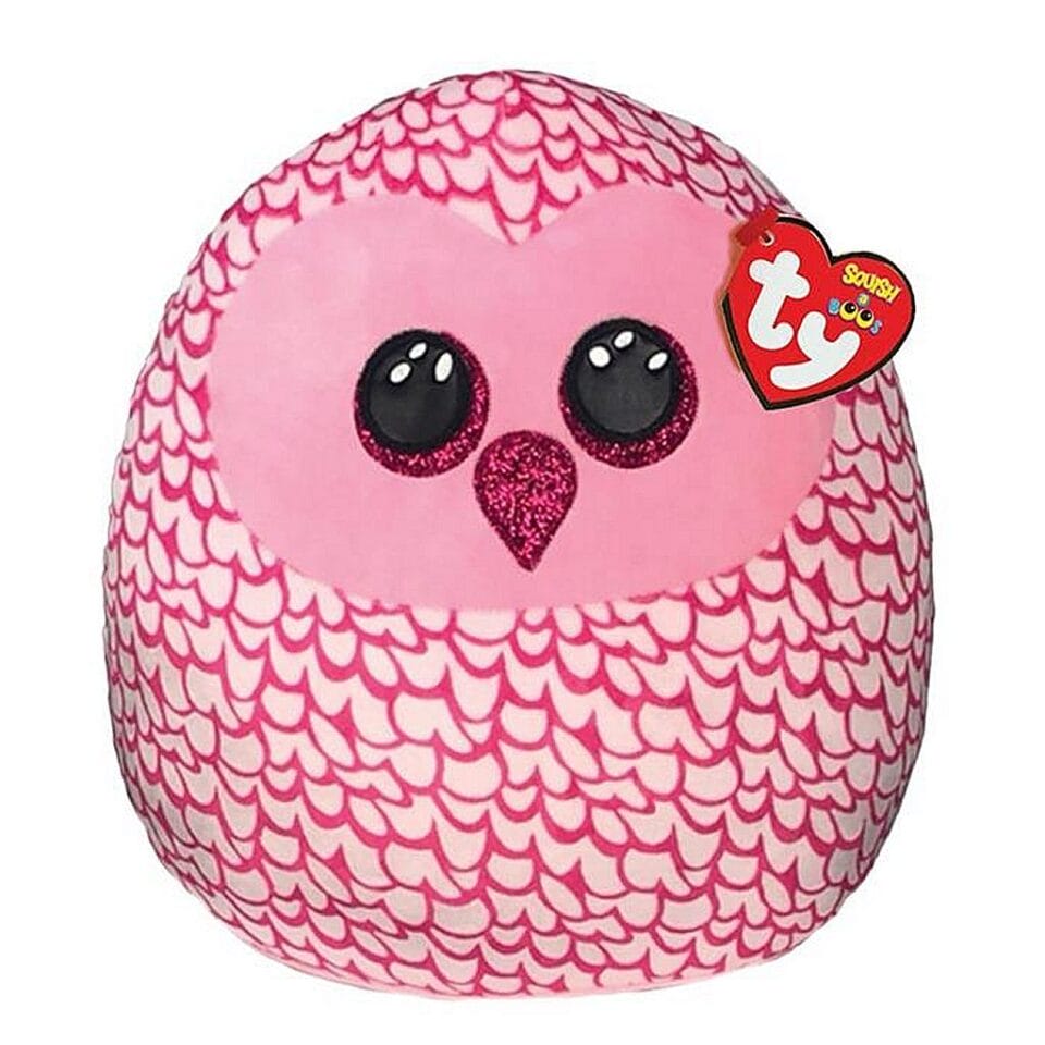 TY Squish A Boo Knuffelkussen Uil Pinky 23 cm