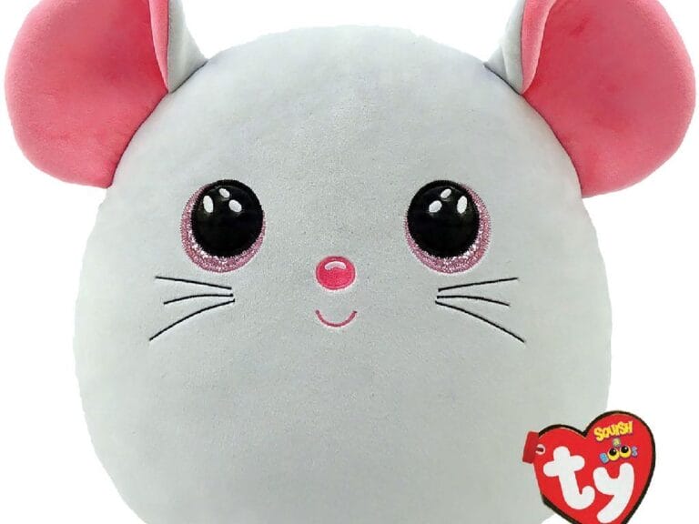 TY Squish A Boos Knuffelkussen Muis Catnip 31 cm