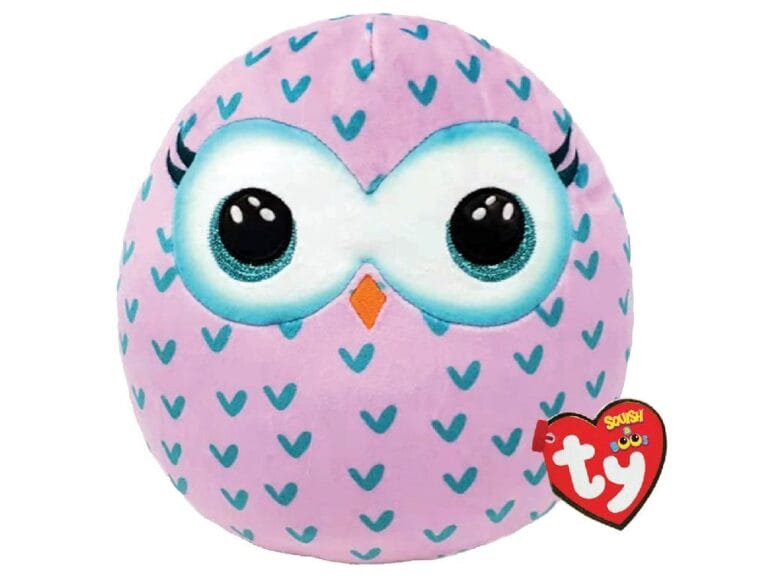 TY Squish A Boos Knuffelkussen Uil Winks 20 cm