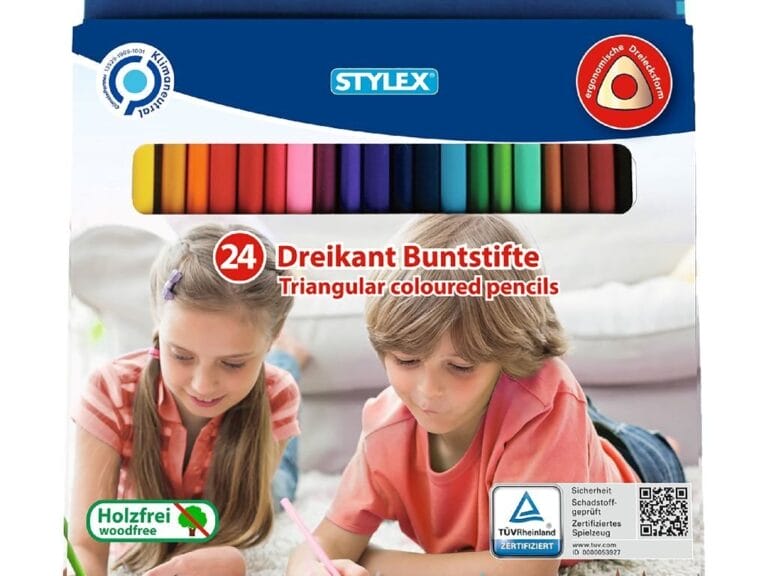 Stylex Driehoekige Kleurpotloden 24 Kleuren