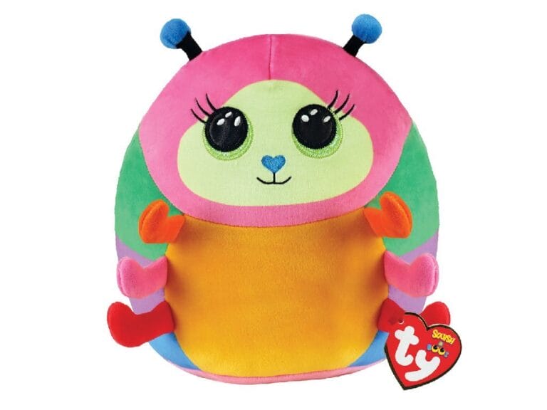 TY Squish a Boo Knuffelkussen Rups Nessa 23x19x12 cm