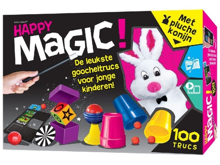 Happy Magic 100 Trucs + Pluche Konijn