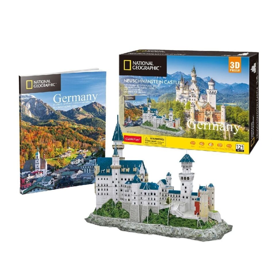 Cubic Fun National Geographic 3D Puzzel Neuschwanstein 121 Stukjes