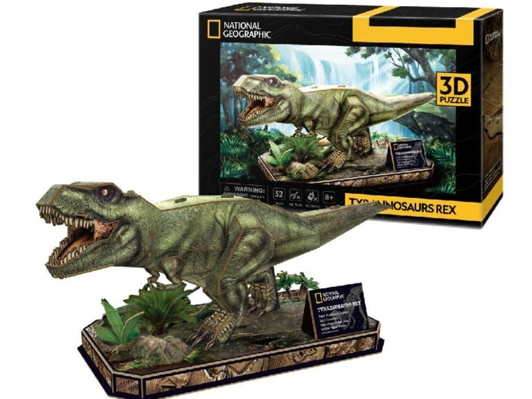 National Geographic Houten 3D Puzzel Tyrannosaurus Rex 52 Stukjes