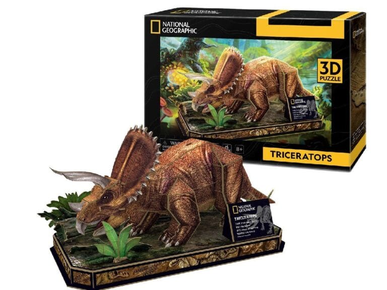 National Geographic Houten 3D Puzzel Triceratops 44 Stukjes