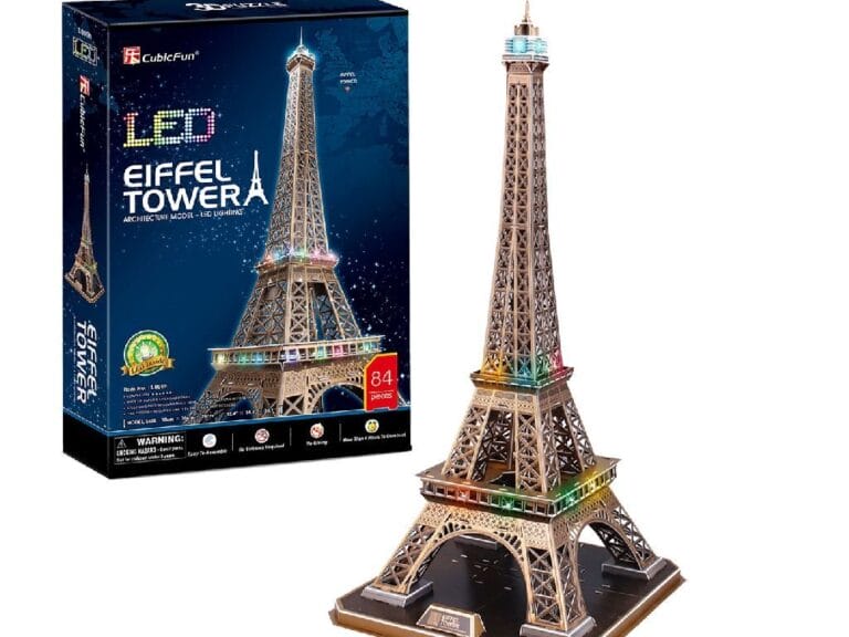 Cubic Fun 3D LED Puzzel de Eifeltoren 84 Stukjes