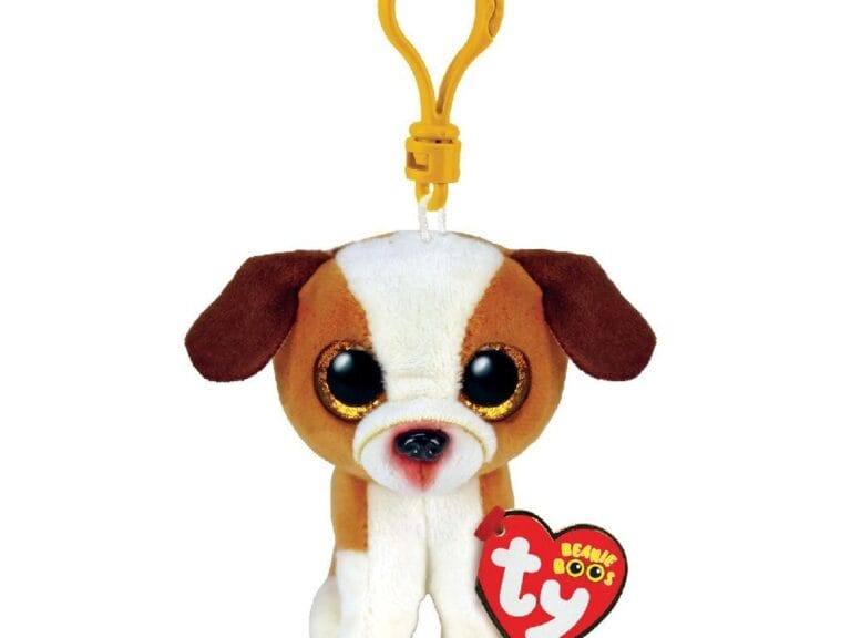 TY Beanie Boos Clip Knuffel Bulldog Hugo 7 cm