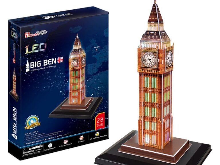 Cubic Fun 3D Puzzel Big Ben + LED Verlichting 28 Stukjes