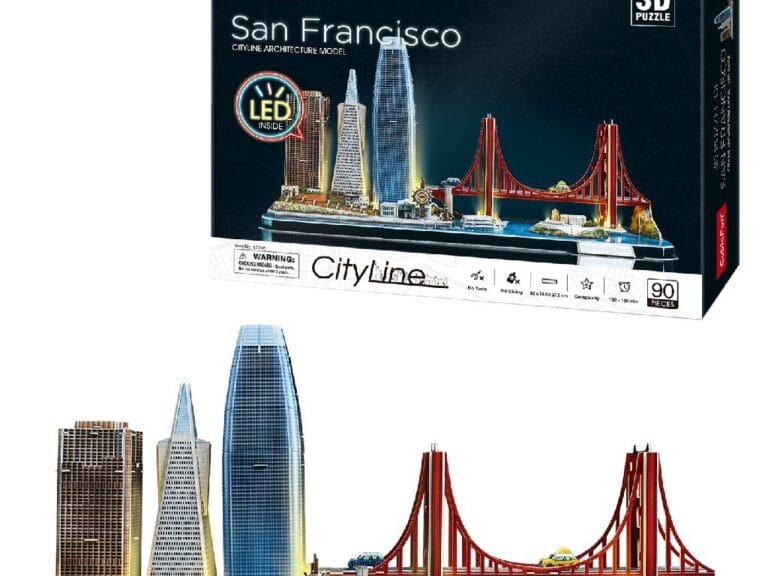 Cubic Fun 3D Puzzel City Line San Francisco + LED Verlichting 90 Stukjes