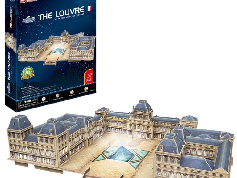Cubic Fun 3D Puzzel The Louvre + LED Verlichting 137 Stukjes